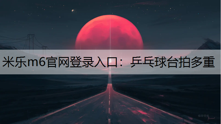 米乐m6官网登录入口：乒乓球台拍多重
